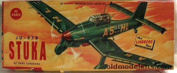 Lindberg 1/48 Junkers Ju-87B Stuka, 524-98 plastic model kit